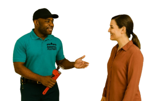 Avantel Plumber with Customer